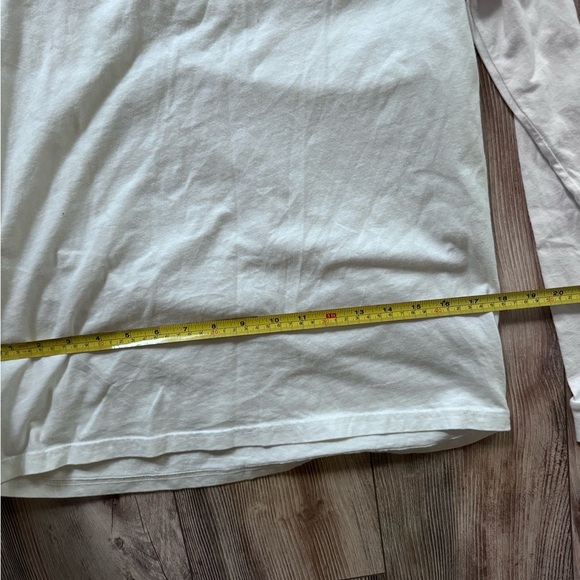 Adidas White and Yellow Bronco Basketball Long Sleeve Shirt men M - Picture 3 of 6